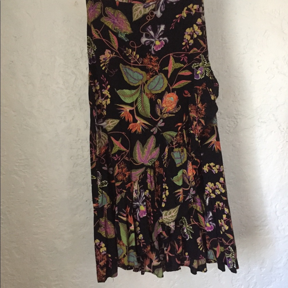 H&M ruffle midi skirt